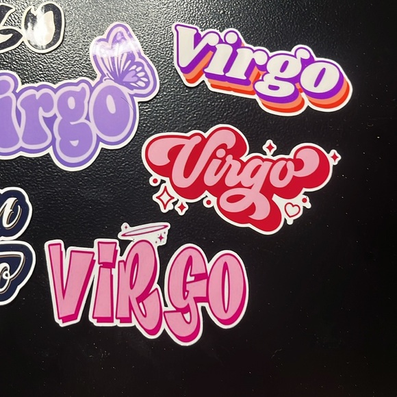 Virgo Stickers Virgo Zodiac Y2K Decals Queen Virgo Aesthetic Stickers lot 7pcs - Picture 3 of 4